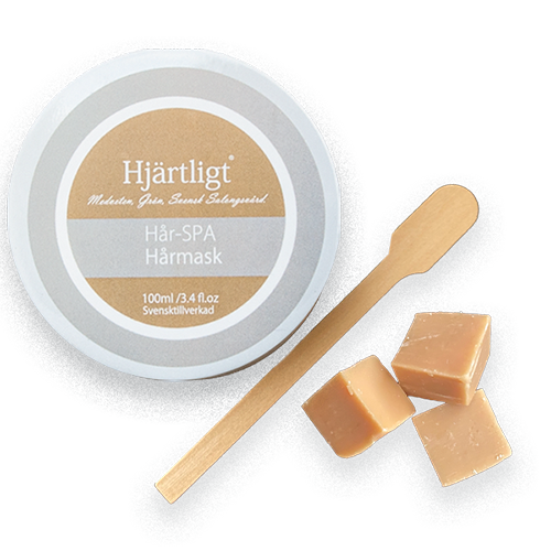 Hjärtligt hårmask, en av produkterna hos Salong Nobless